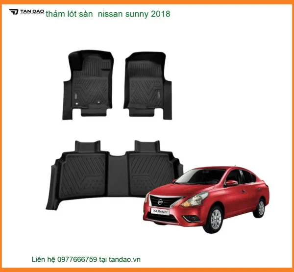 Thảm Lót Sàn Ô Tô Cao Cấp Nissan Sunny 2018 - Trung Tâm Gắn Chính Hãng TPHCM