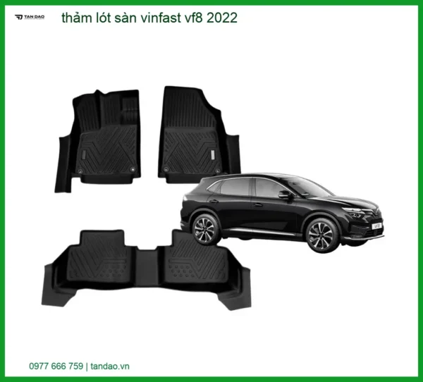 Thảm Lót Sàn Vinfast Vf8 2022 Cao Cấp - Bảo Vệ Nội Thất Hoàn Hảo