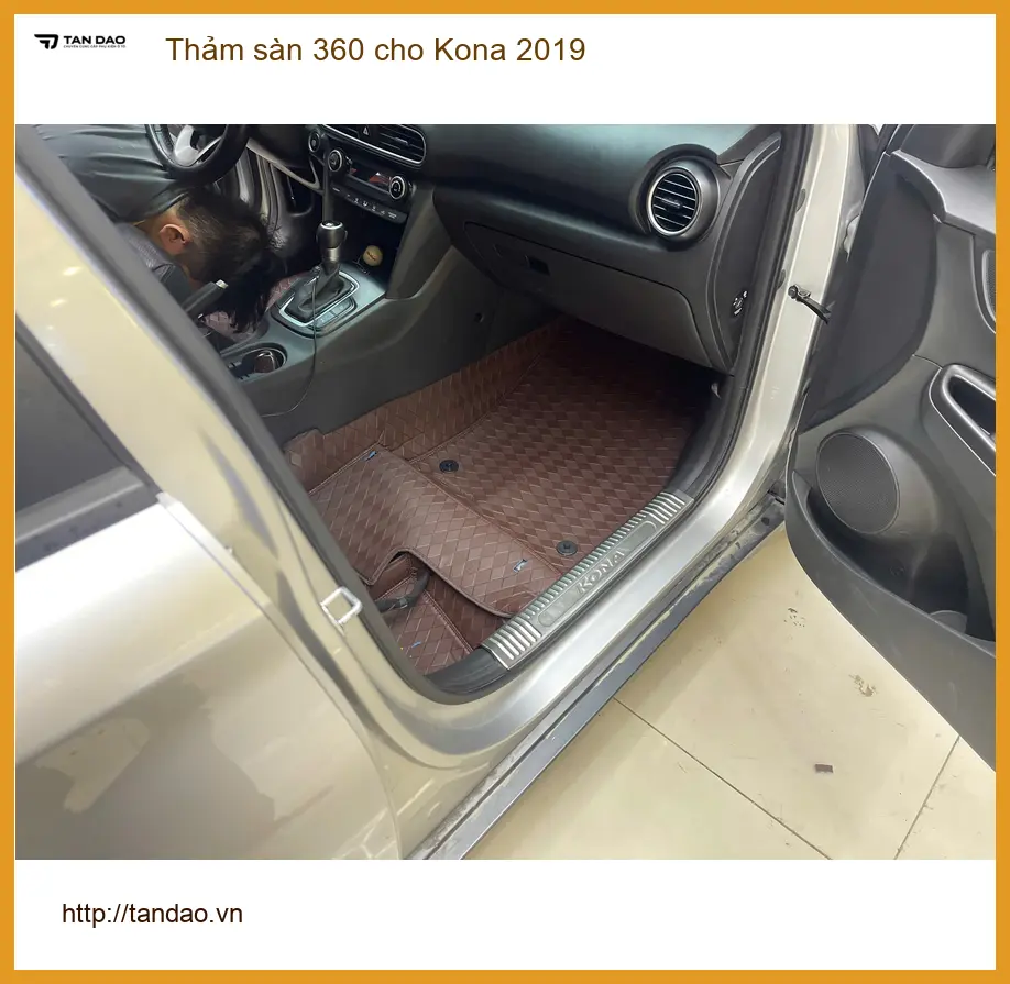 Anh Kiên lắp thảm sàn 360 cho Kona 2019 tại Quận 2 bảo vệ sàn tối ưu ảnh thực tế 2