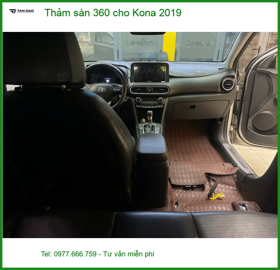 Anh Kiên lắp thảm sàn 360 cho Kona 2019 tại Quận 2 bảo vệ sàn tối ưu ảnh thực tế 3