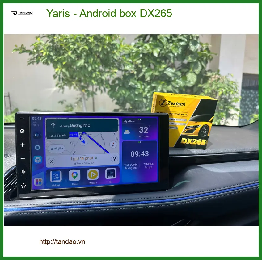 Anh Quang lắp Android Box DX265 cho Yaris ở Quận 9 xem phim online ảnh thực tế 2