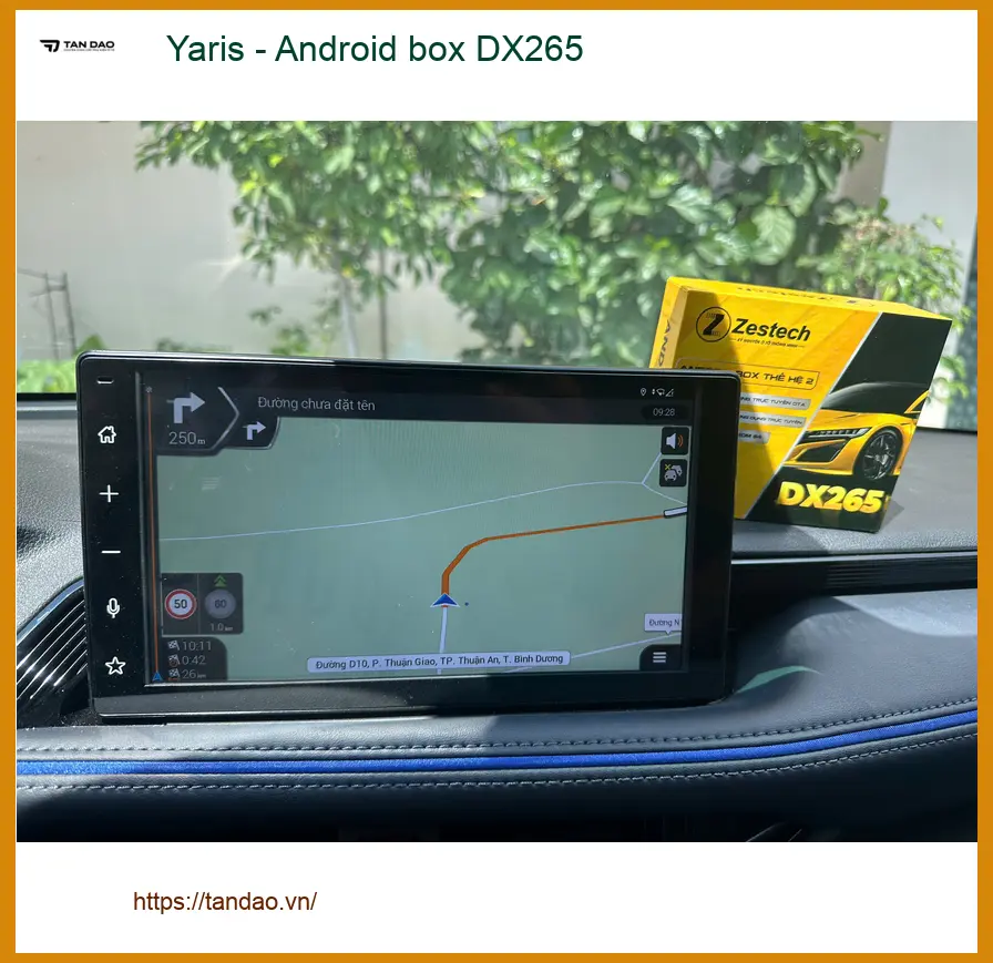 Chị Thảo lắp Android box DX265 cho Yaris tại Củ Chi để xem YouTube ảnh thực tế 2