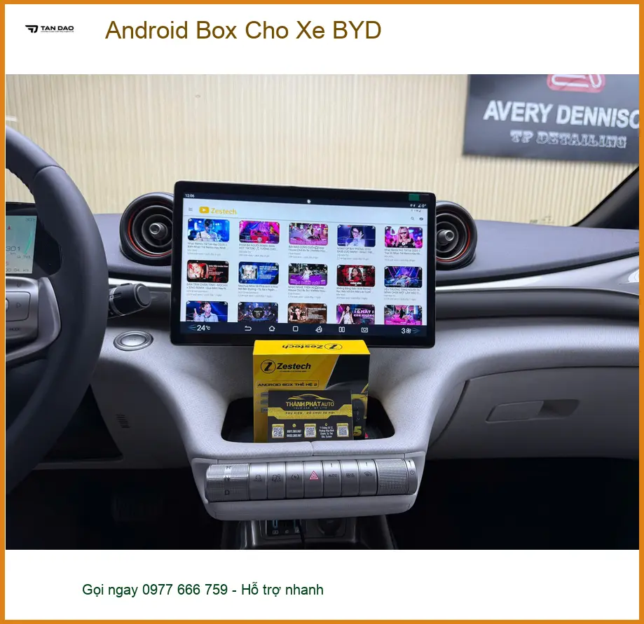Anh Tấn lắp Android Box cho xe BYD tại Quận 12 để trải nghiệm giải trí đa dạng hơn ảnh thực tế 2
