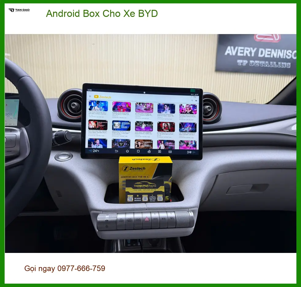 Anh Khải lắp Android Box cho xe BYD tại Quận 5 để giải trí trên xe ảnh thực tế 2