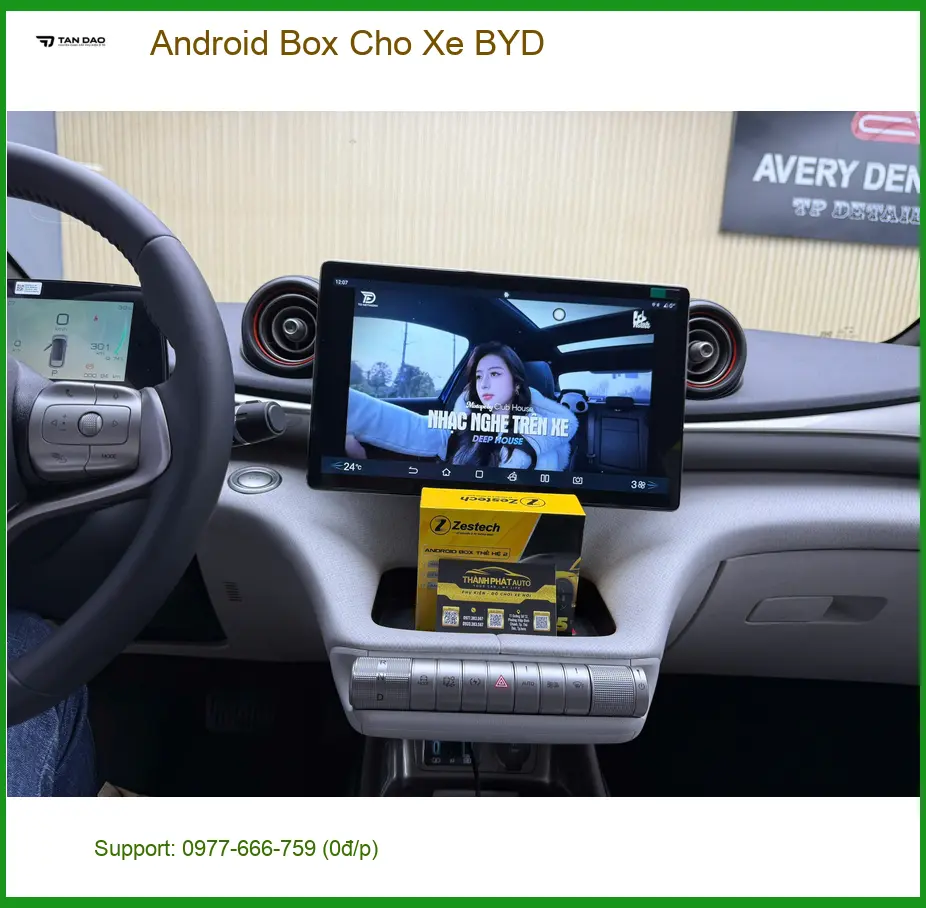 Anh Tấn lắp Android Box cho xe BYD tại Quận 12 để trải nghiệm giải trí đa dạng hơn ảnh thực tế 3