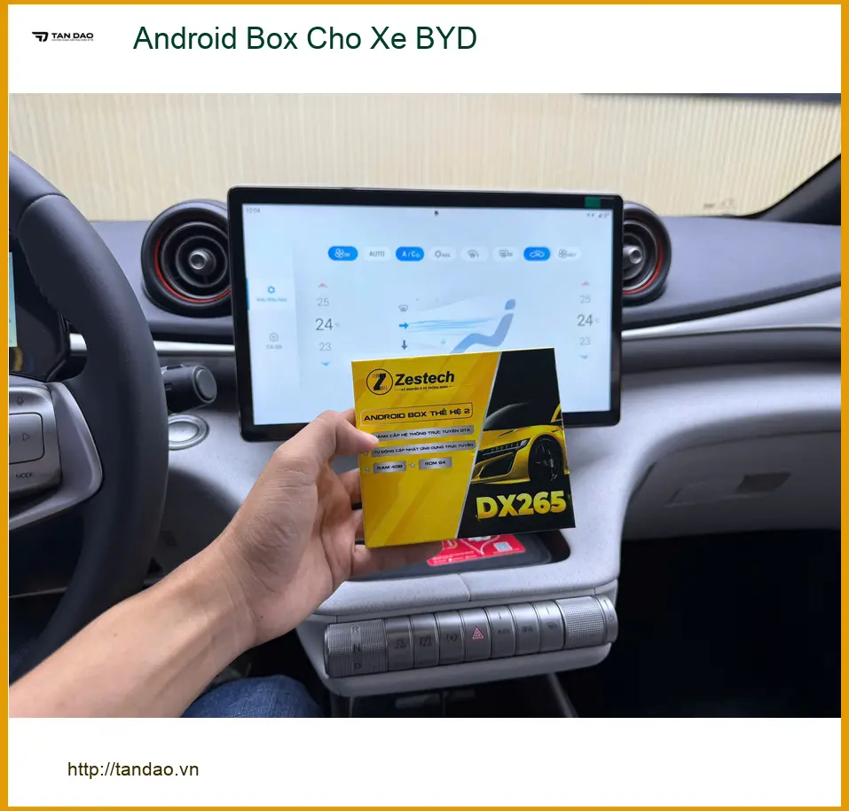 Anh Tấn lắp Android Box cho xe BYD tại Quận 12 để trải nghiệm giải trí đa dạng hơn ảnh thực tế 4