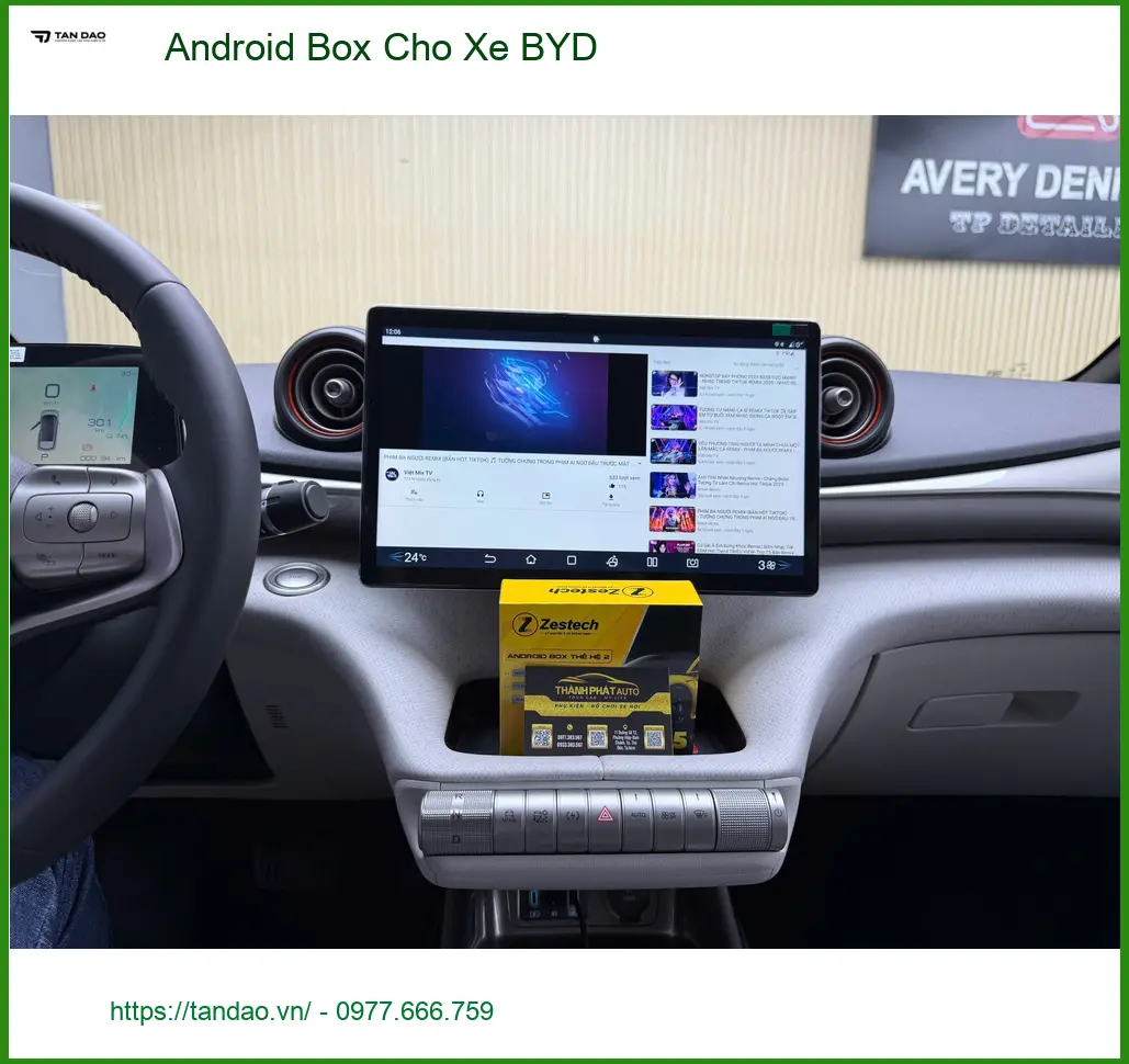Anh Khải lắp Android Box cho xe BYD tại Quận 5 để giải trí trên xe ảnh thực tế 5