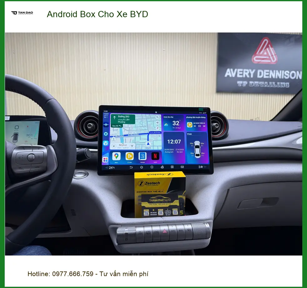 Anh Tấn lắp Android Box cho xe BYD tại Quận 12 để trải nghiệm giải trí đa dạng hơn ảnh thực tế 5