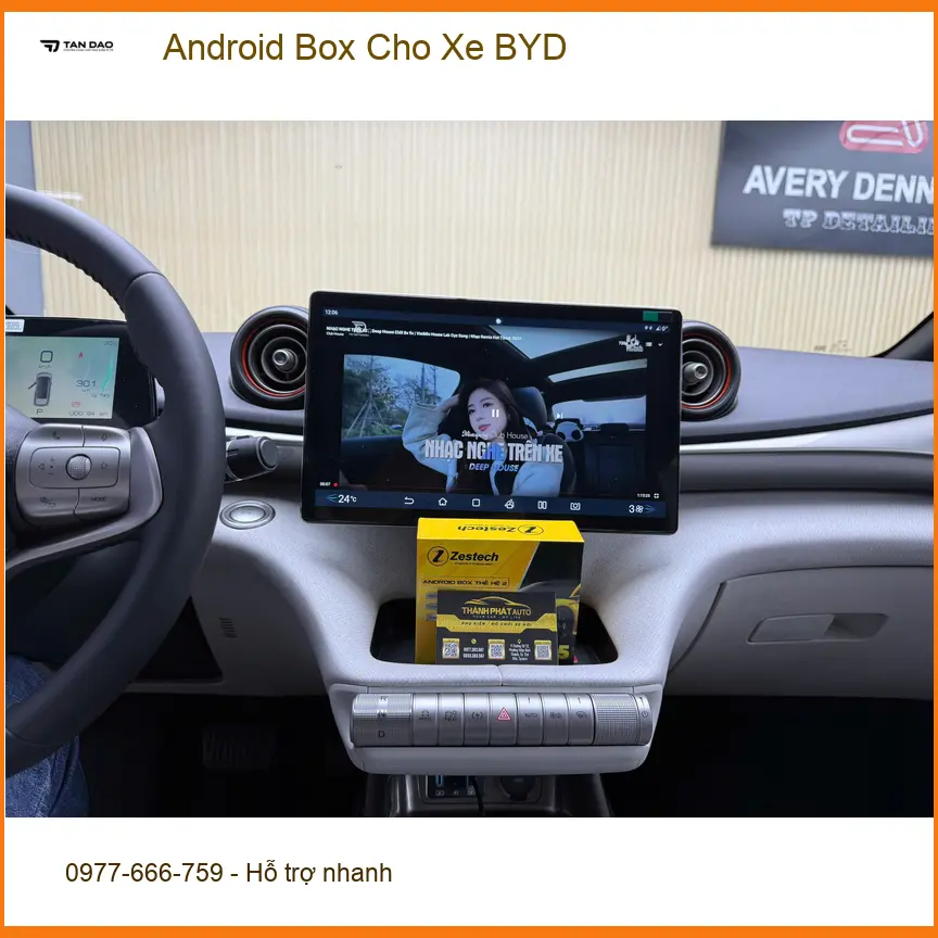Anh Quang lắp Android Box cho xe BYD Atto 3 tại Quận Thủ Đức để tận hưởng giải trí đa nhiệm ảnh thực tế 3