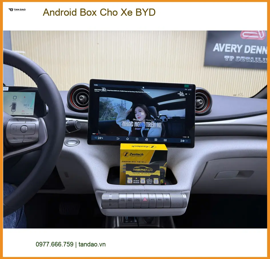Chú Sơn lắp Android Box cho BYD Atto 3 Quận 2 để biến màn hình zin thành smart TV