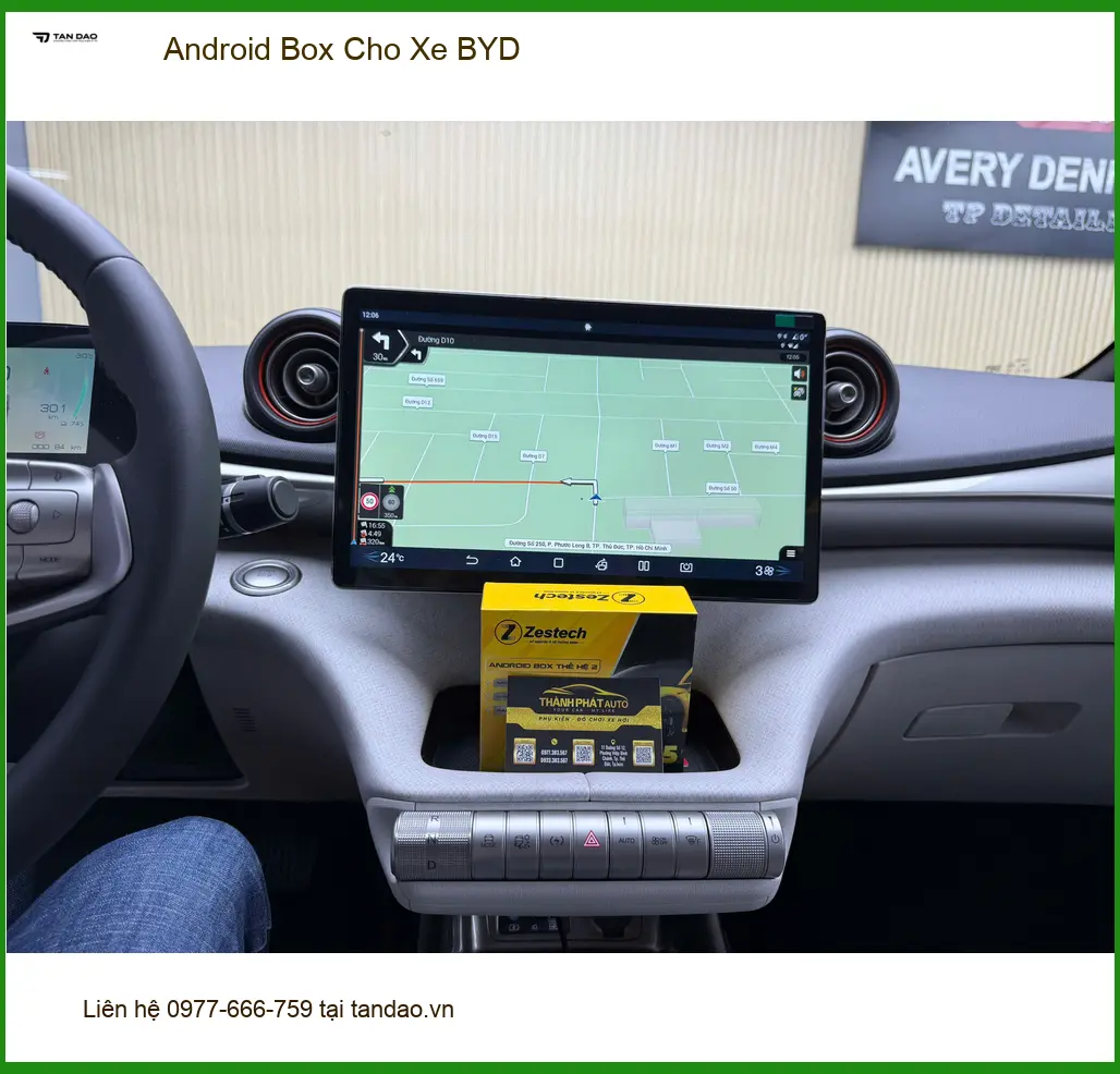 Chú Sơn lắp Android Box cho BYD Atto 3 Quận 2 để biến màn hình zin thành smart TV ảnh thực tế 5
