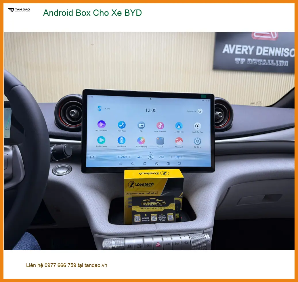 Anh Khải lắp Android Box cho BYD Atto 3 tại Hóc Môn để giữ màn zin