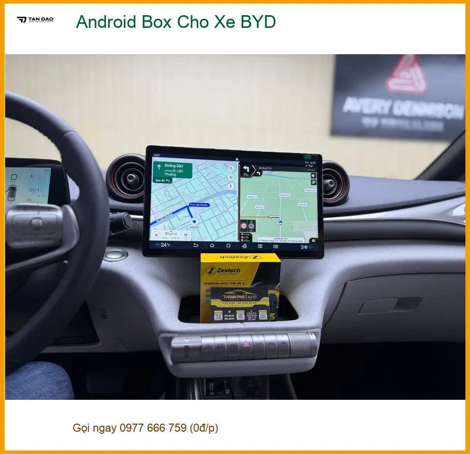 Chị Thanh lắp Android Box cho xe BYD tại Quận 9 để biến xe thành trung tâm giải trí