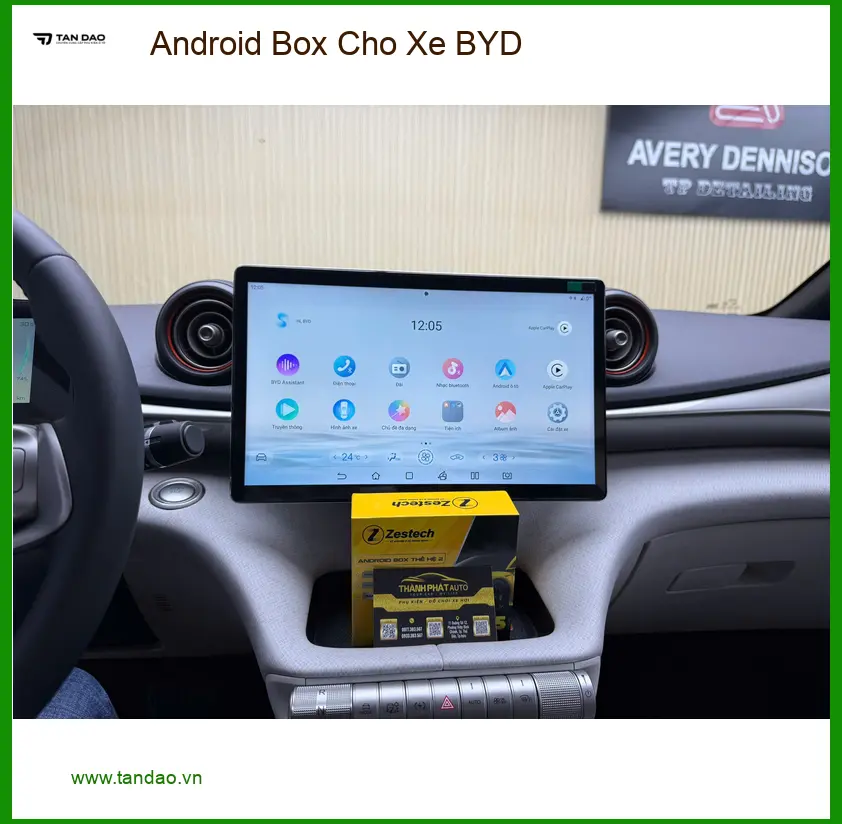 Chị Thanh lắp Android Box cho xe BYD tại Quận 9 để biến xe thành trung tâm giải trí ảnh thực tế 2