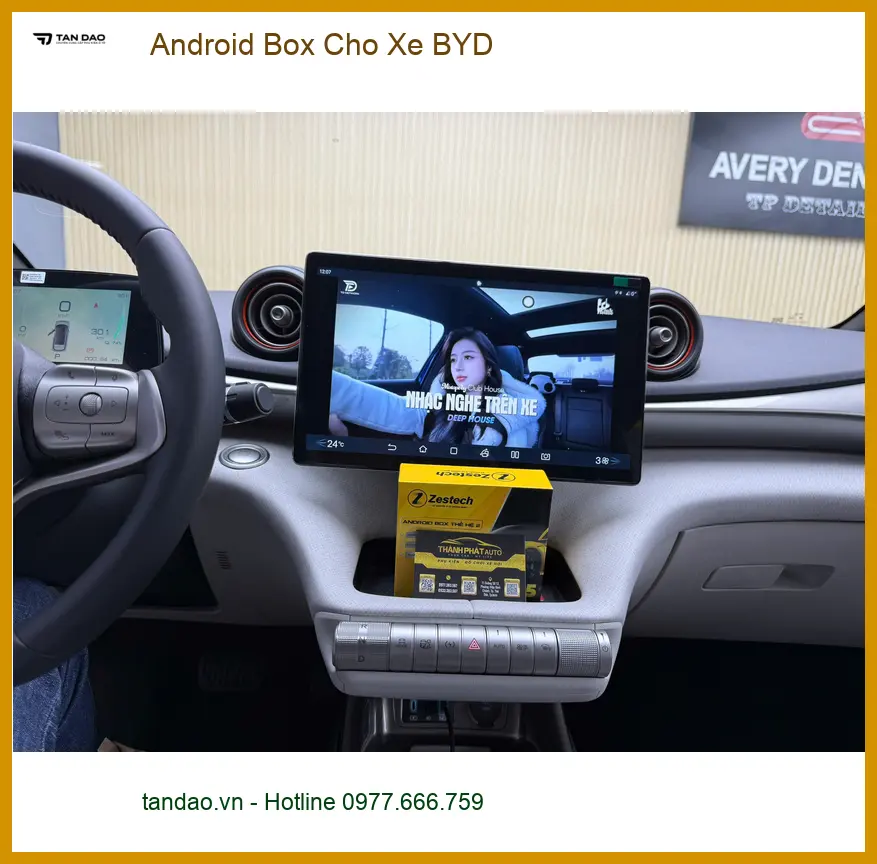 Chị Thanh lắp Android Box cho xe BYD tại Quận 9 để biến xe thành trung tâm giải trí ảnh thực tế 4