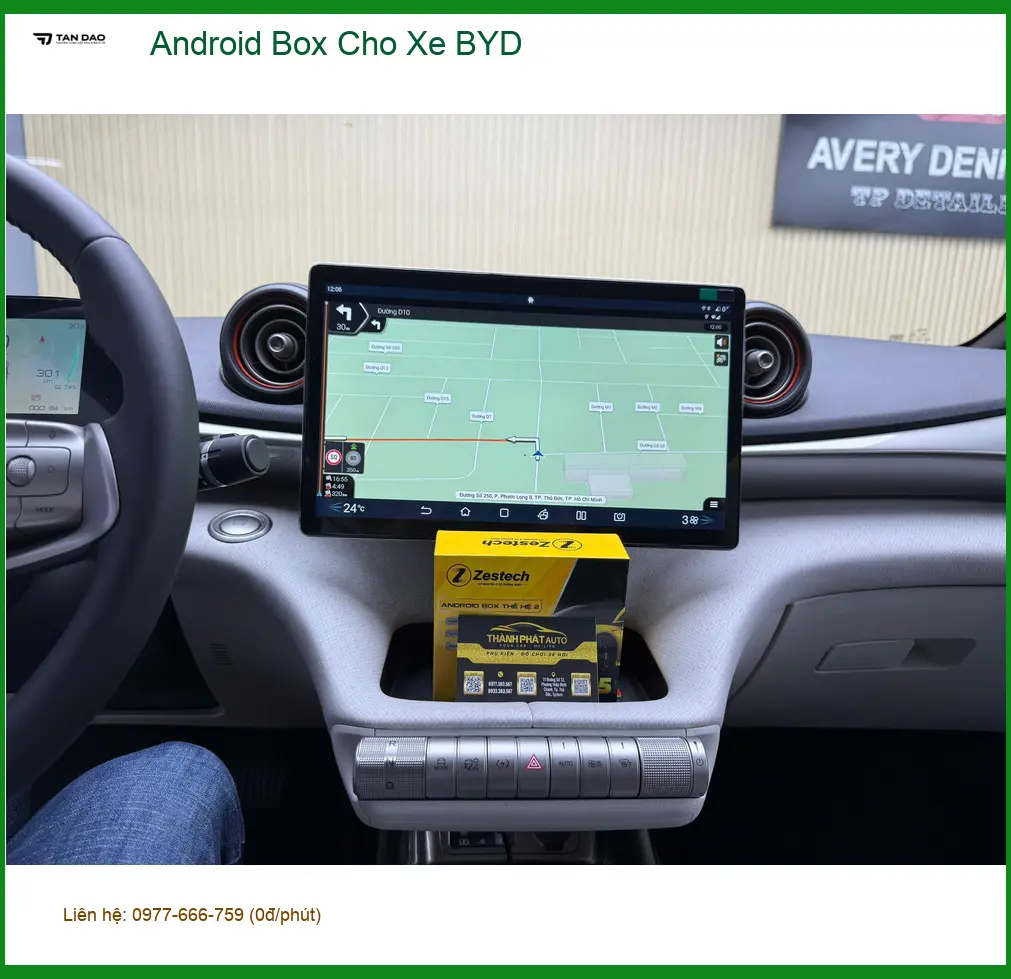 Chị Thanh lắp Android Box cho xe BYD tại Quận 9 để biến xe thành trung tâm giải trí ảnh thực tế 5