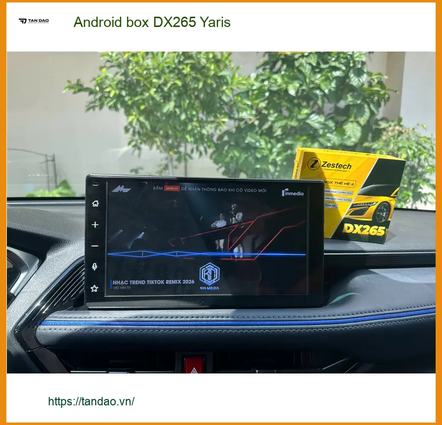 Anh Thắng lắp Android box DX265 cho Yaris tại Quận 4 muốn giải trí thông minh hơn ảnh thực tế 3