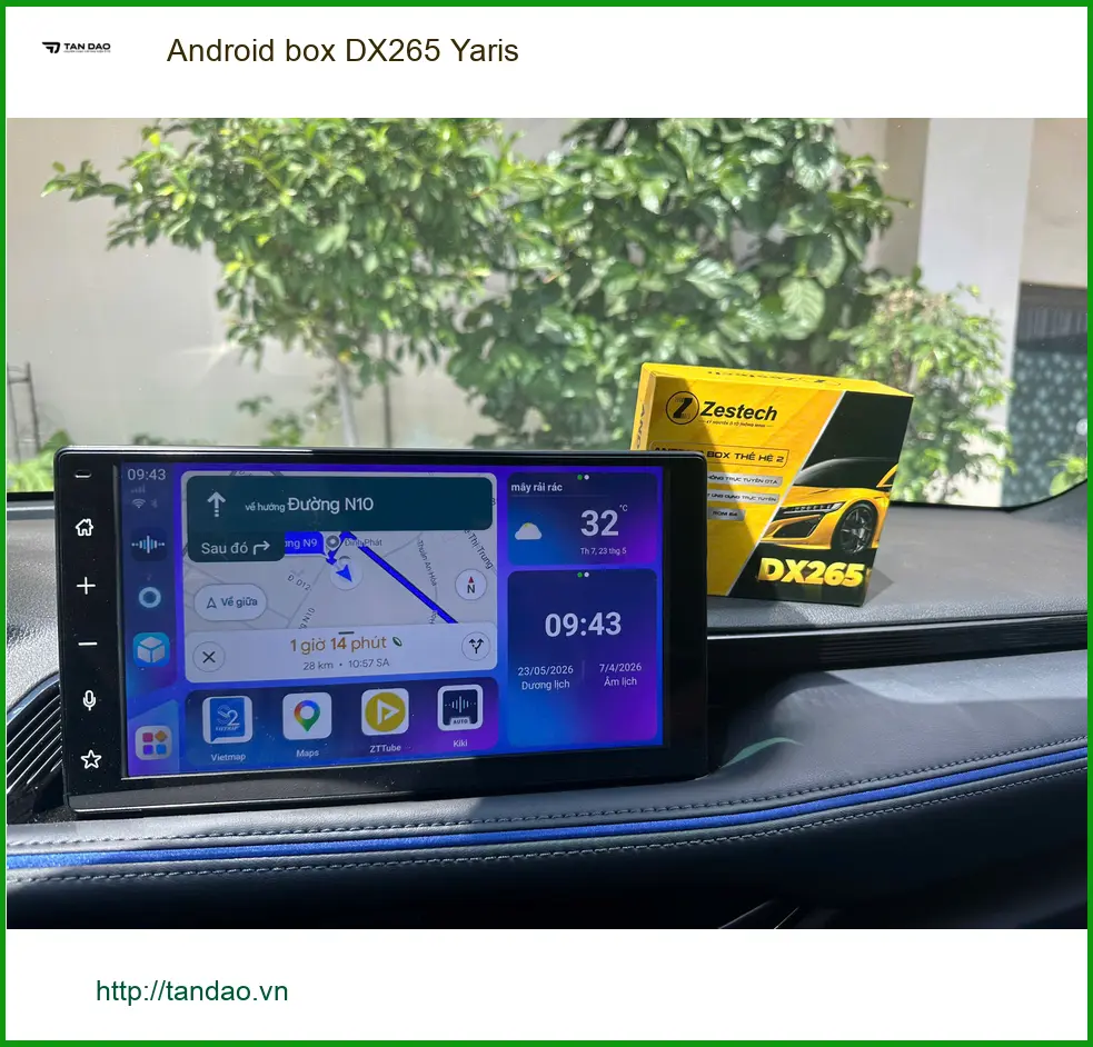 Anh Thắng lắp Android box DX265 cho Yaris tại Quận 4 muốn giải trí thông minh hơn ảnh thực tế 4