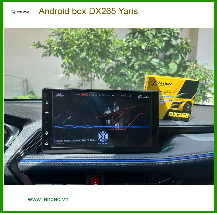 Anh Minh lắp Android box DX265 Yaris Quận Tân Phú, muốn giải trí đa năng. ảnh thực tế 2