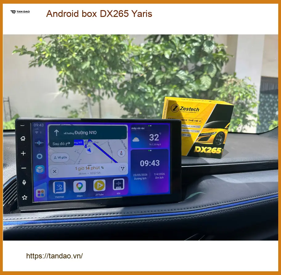 Chị Loan lắp Android box DX265 cho Yaris tại Quận Bình Thạnh - Uy tín, giá tốt ảnh thực tế 2