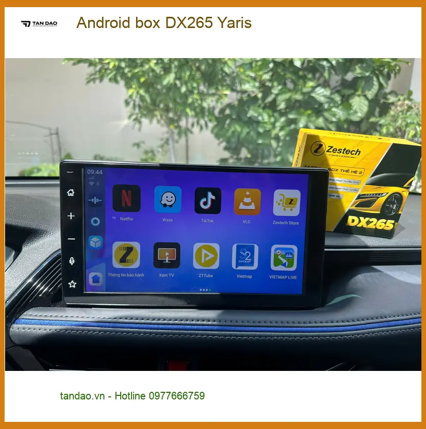 Anh Minh lắp Android box DX265 Yaris Quận Tân Phú, muốn giải trí đa năng. ảnh thực tế 3