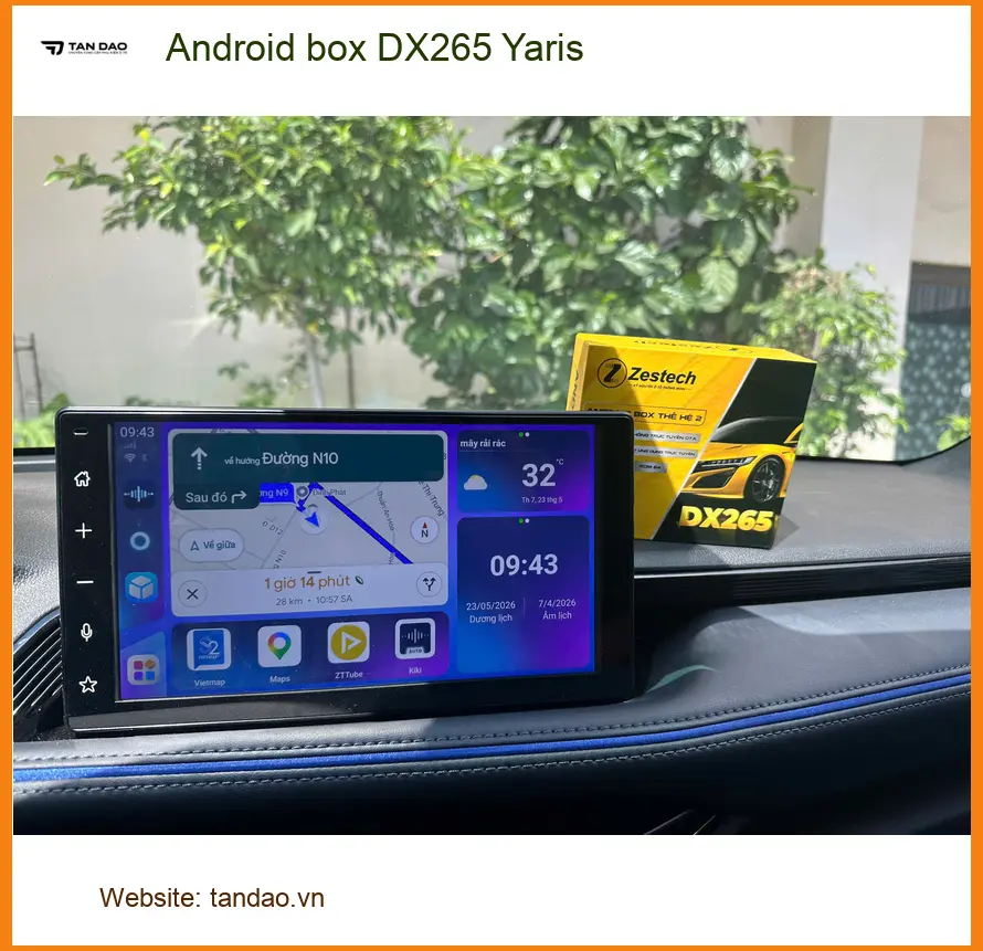 Chị Mai lắp Android box DX265 cho Yaris tại Quận 7 muốn giải trí tiện lợi hơn ảnh thực tế 2