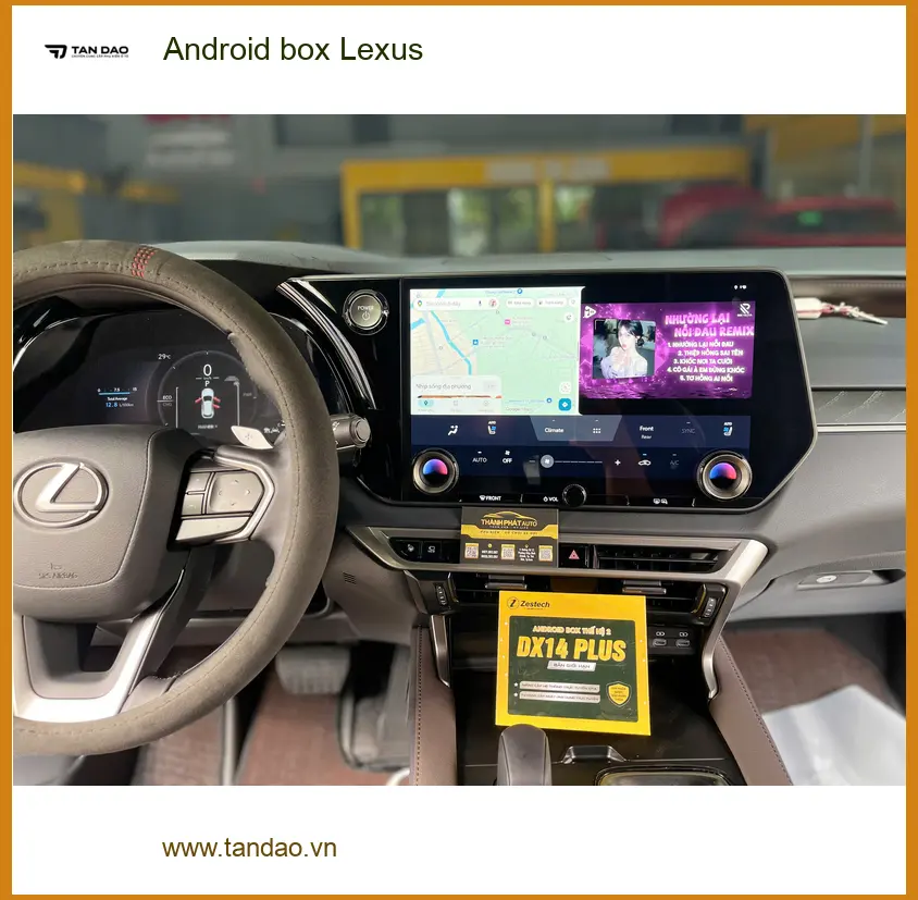 Anh Tùng lắp Android box cho Lexus RX350 tại Quận 9 biến màn hình zin thành thông minh ảnh thực tế 2