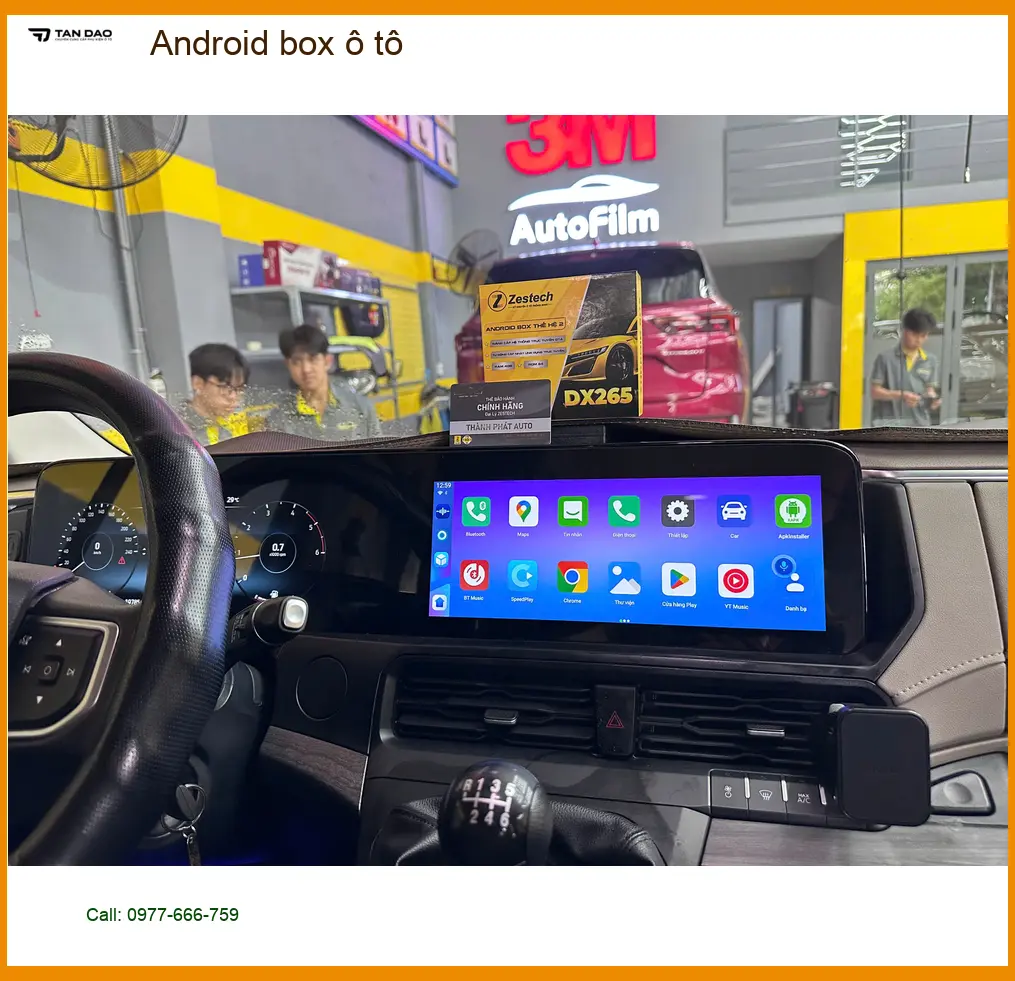 Anh Quang nâng cấp Android box ô tô cho Hyundai Accent tại Hóc Môn ảnh thực tế 5
