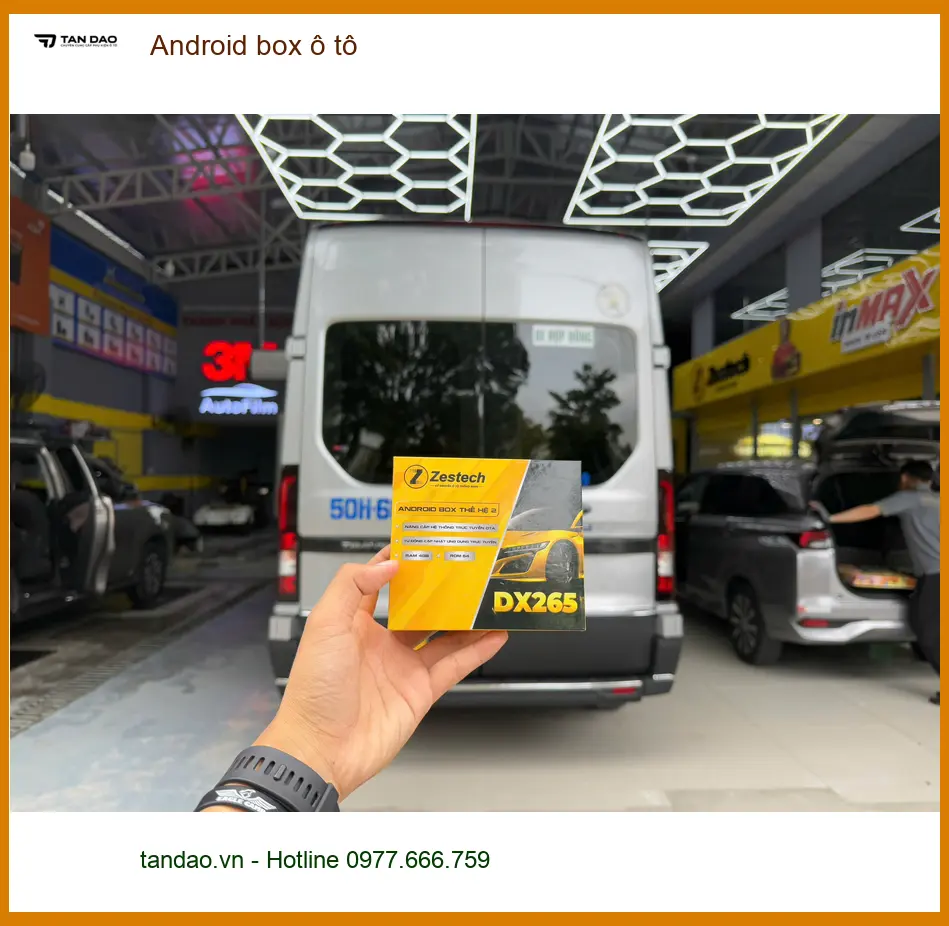 Chú Quang lắp Android box ô tô cho Hyundai SantaFe tại Củ Chi để giải trí trên xe