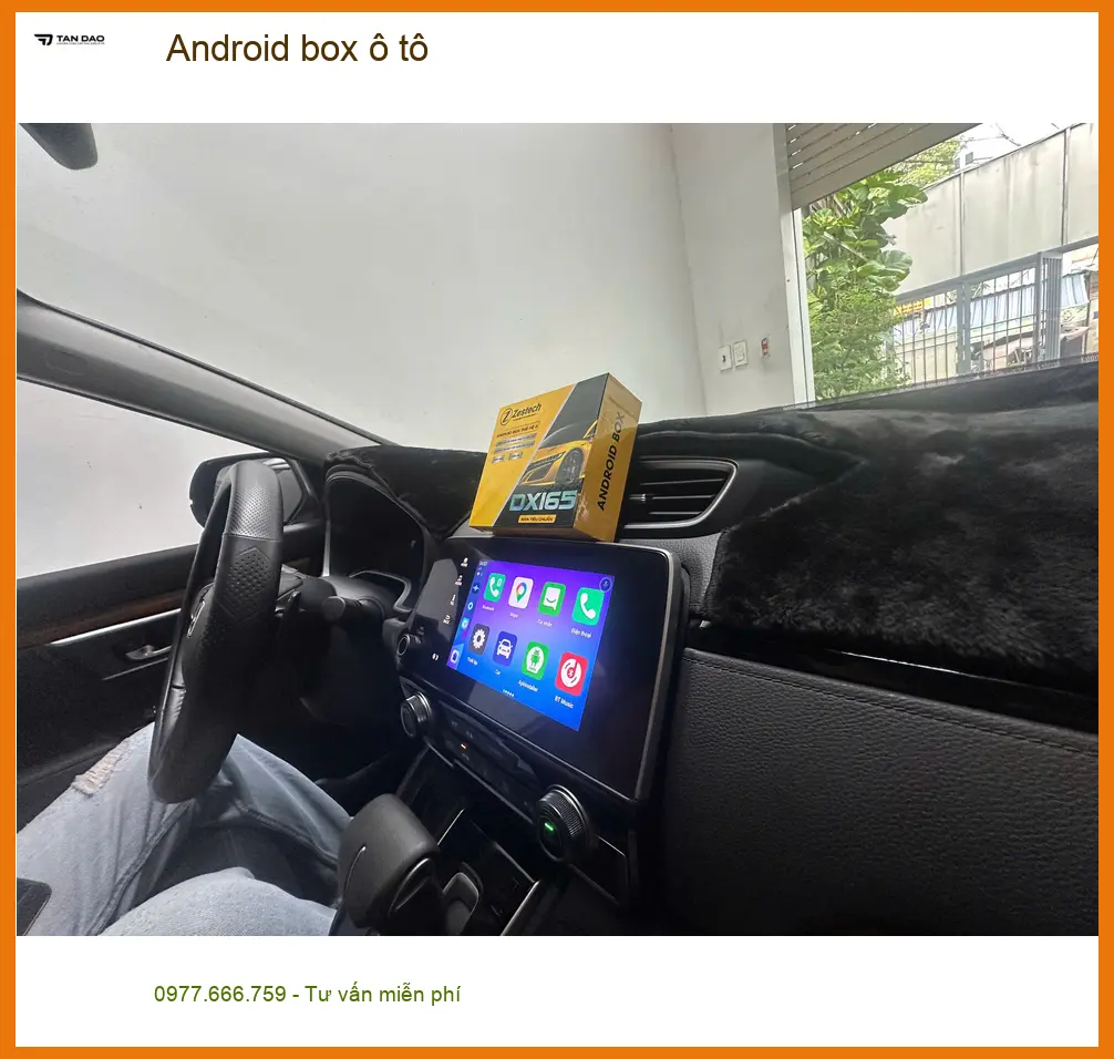Anh Khải lắp Android box ô tô cho Honda CR-V tại Quận 10 để nâng tầm tiện ích