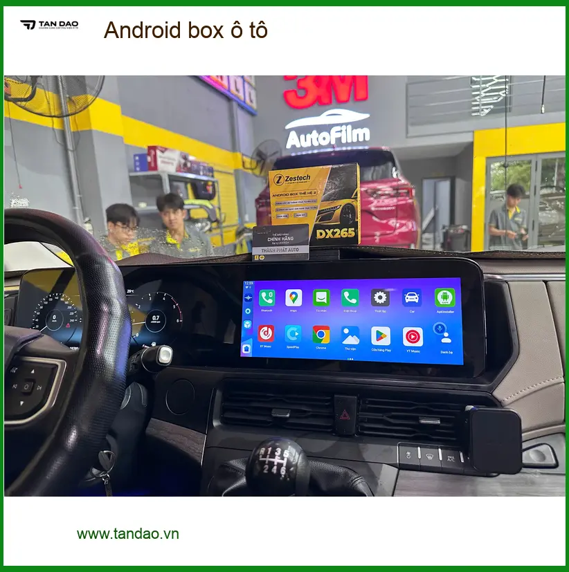 Anh Tấn lắp Android box ô tô Hyundai Kona Quận 12 giải trí tiện lợi ảnh thực tế 3