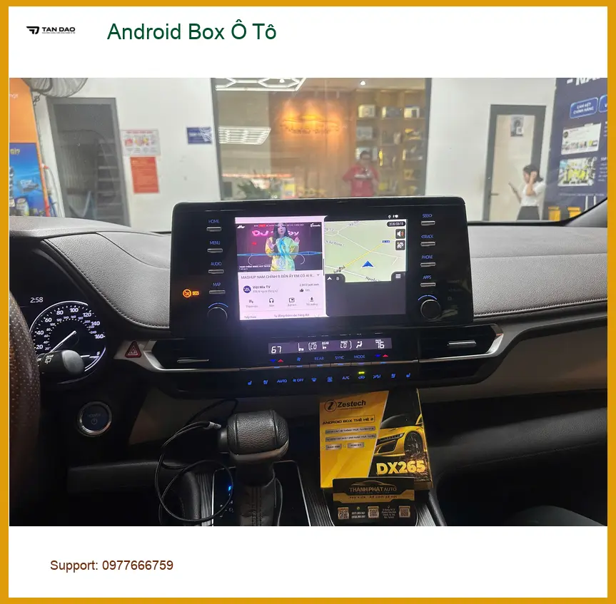 Cô Hà lắp Android Box Ô Tô Hyundai Santa Fe Quận 5 giá tốt. ảnh thực tế 4