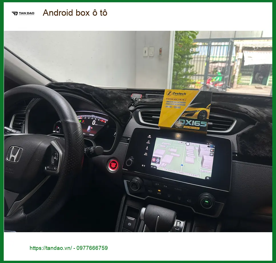 Anh Khải lắp Android box ô tô cho Honda HR-V tại Quận 11 để giải trí khi tắc đường ảnh thực tế 2