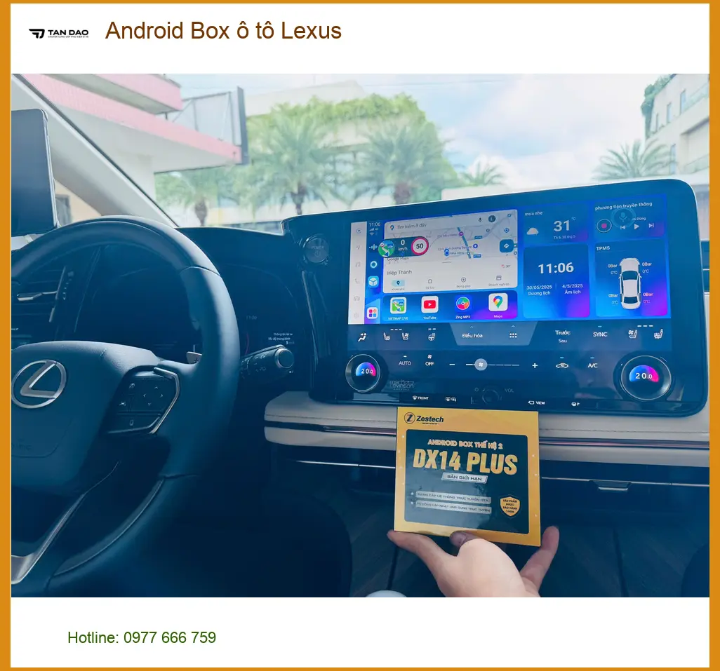 Chú Ba lắp Android Box ô tô Lexus NX 200t Quận Phú Nhuận ảnh thực tế 2