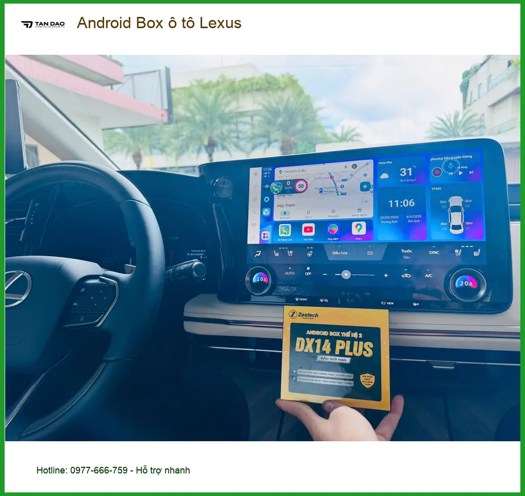 Chú Ba lắp Android Box ô tô Lexus NX 200t Quận Phú Nhuận ảnh thực tế 4