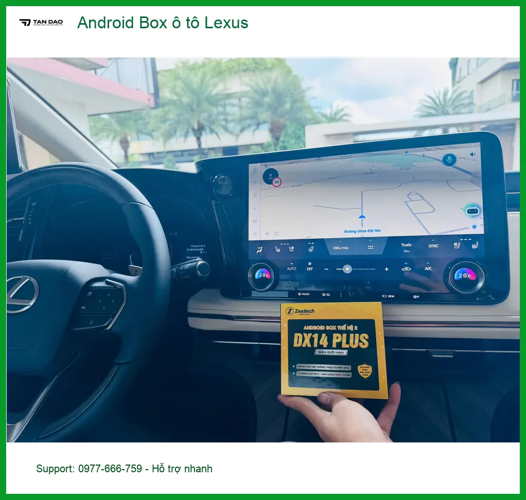 Anh Tùng lắp Android Box Lexus tại Quận 12 nâng cấp tiện ích giải trí ảnh thực tế 2