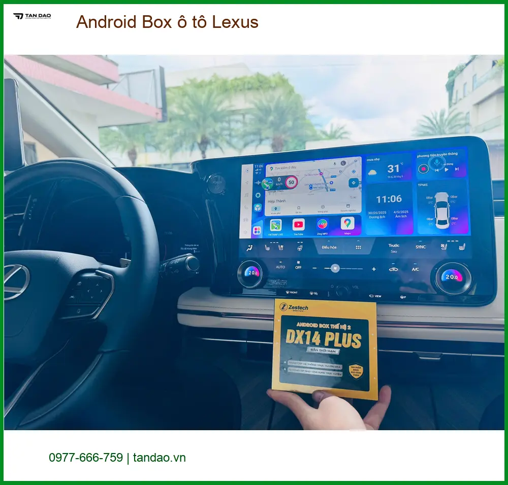 Anh Nam lắp Android Box ô tô Lexus GS450h tại Quận 9 để giải trí. ảnh thực tế 2