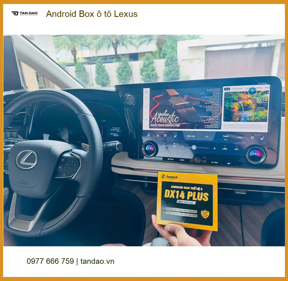 Anh Tùng lắp Android Box Lexus tại Quận 12 nâng cấp tiện ích giải trí ảnh thực tế 3