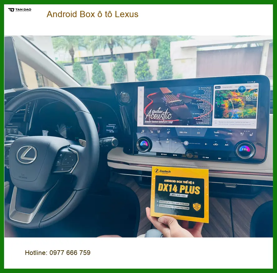 Anh Nam lắp Android Box ô tô Lexus GS450h tại Quận 9 để giải trí. ảnh thực tế 4