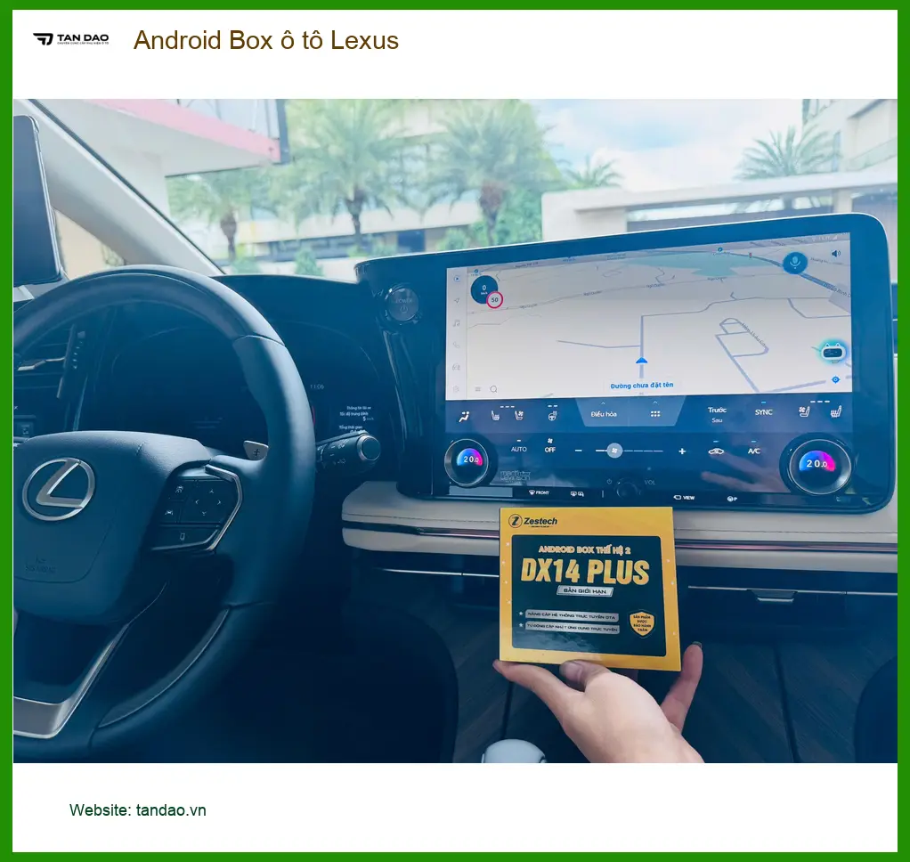 Anh Tùng lắp Android Box Lexus tại Quận 12 nâng cấp tiện ích giải trí ảnh thực tế 4