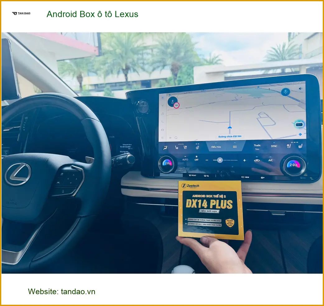Anh Sơn lắp Android Box ô tô Lexus RX 350 tại Quận 2 tiện lợi hơn ảnh thực tế 2