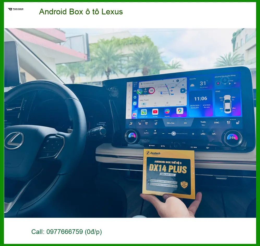 Anh Minh lắp Android Box ô tô Lexus tại Quận 10 nâng cấp giải trí xe ảnh thực tế 2