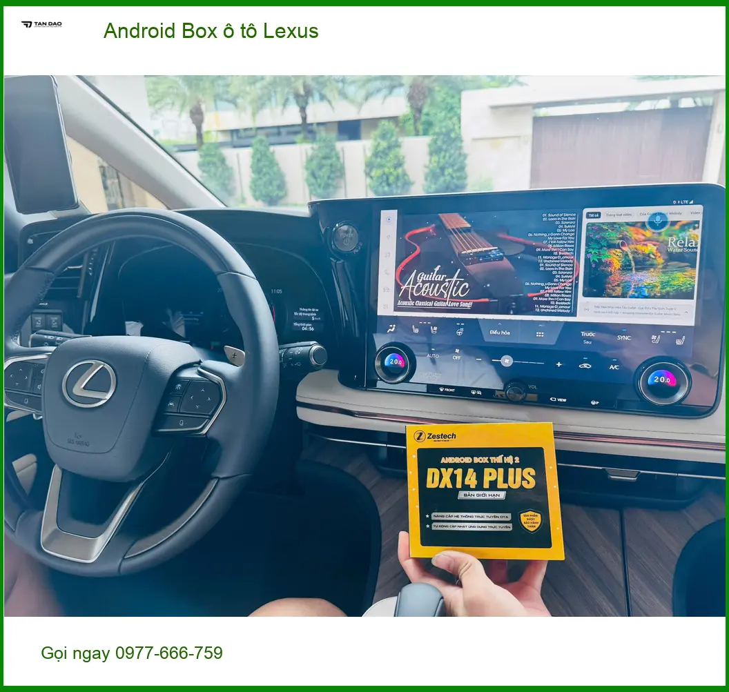 Anh Minh lắp Android Box ô tô Lexus tại Quận 10 nâng cấp giải trí xe ảnh thực tế 3