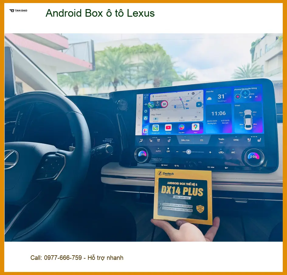 Anh Minh lắp Android Box ô tô Lexus tại Quận 10 nâng cấp giải trí xe ảnh thực tế 5
