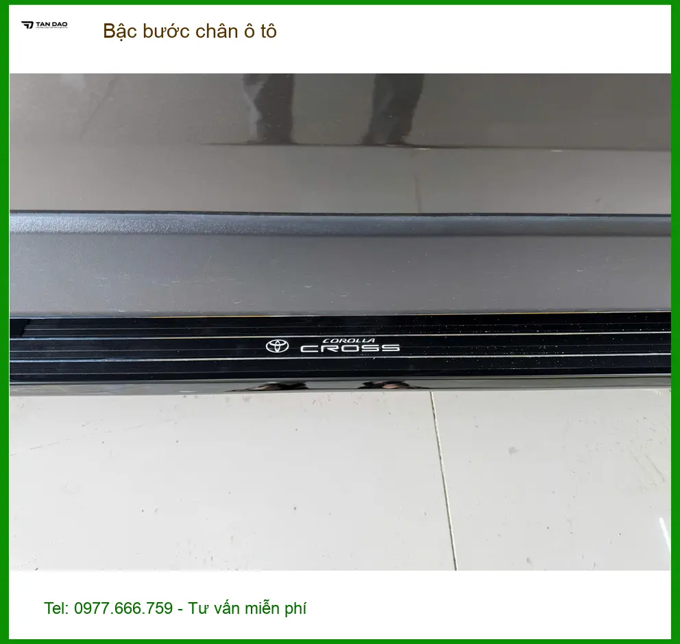 Cô Diệu lắp bậc bước chân ô tô cho Hyundai Santa Fe tại Quận 11 cho tiện lợi người già ảnh thực tế 2