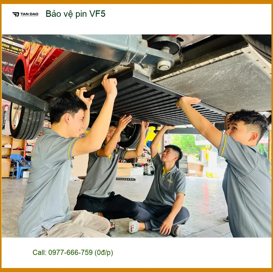 Anh Khang bảo vệ pin VinFast VF5 tại Quận 5 để kéo dài tuổi thọ ảnh thực tế 2
