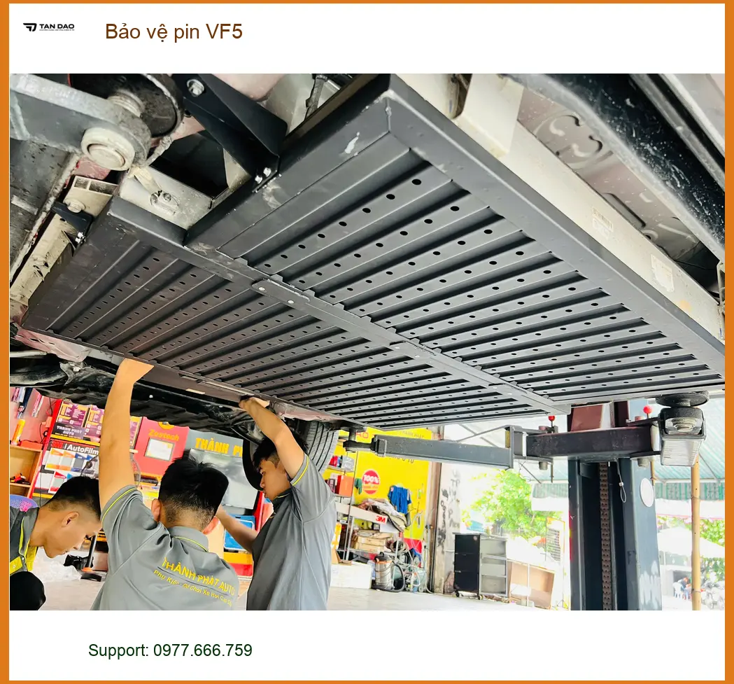 Anh Cường bảo vệ pin VinFast VF5 tại Quận 6 để tối ưu hiệu suất và an toàn