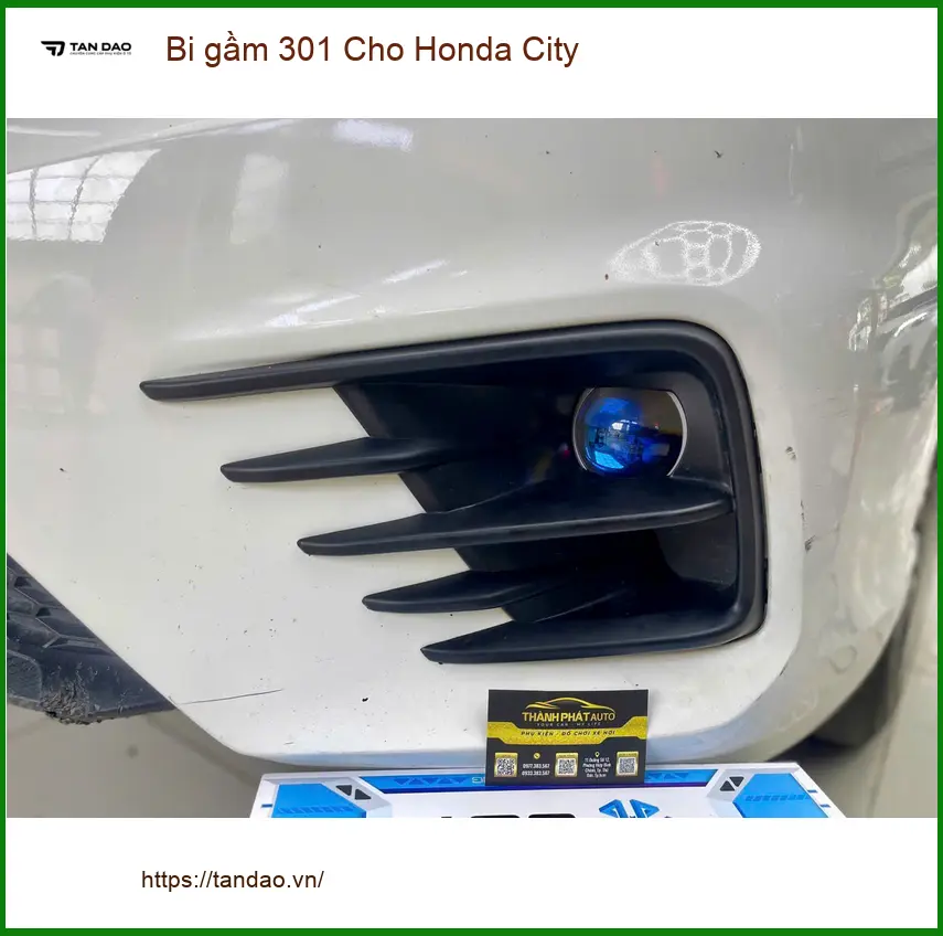 Anh Quang độ bi gầm 301 cho Honda City tại Thủ Đức, nâng cấp ánh sáng ảnh thực tế 2