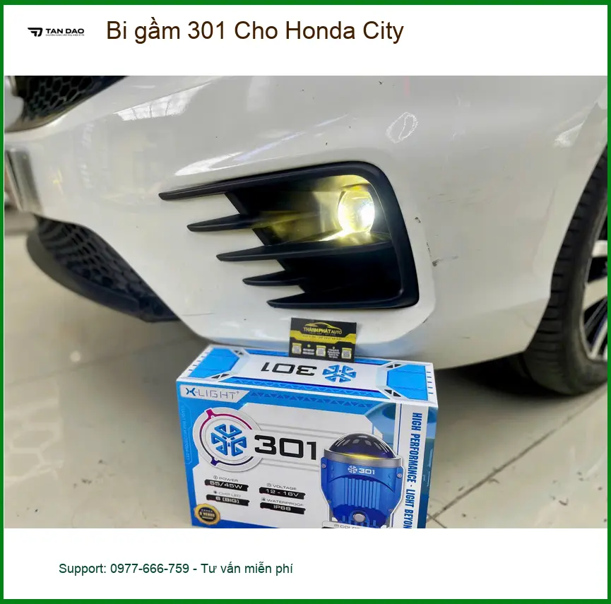 Anh Quang nâng cấp bi gầm 301 cho Honda City ở Quận Tân Bình