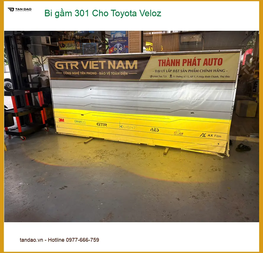 Anh Tài lắp bi gầm 301 cho Toyota Veloz tại Hóc Môn để đi đêm an toàn hơn ảnh thực tế 5